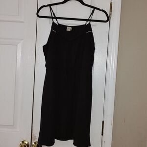 Paper Crane spaghetti strap beach party night out  sexy little black dress  Sz M